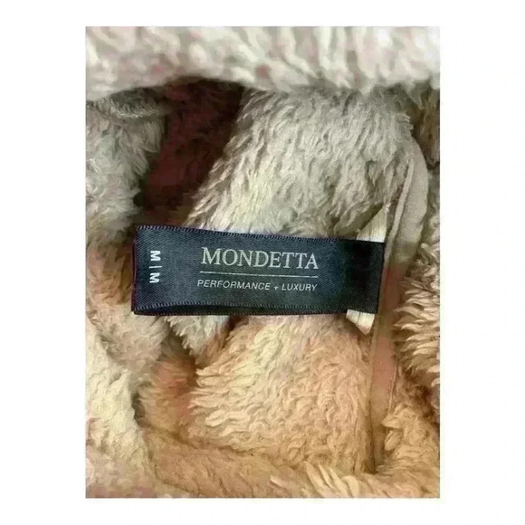 Mondetta Women's Beige Sherpa Fleece Cowl Neck Pullover Size M - Picture 6 of 7